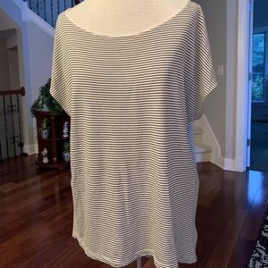 Womens Striped Blue & White Gap Knit Top Size Small